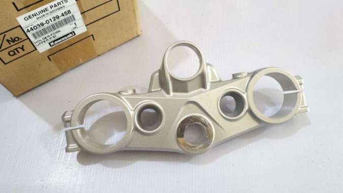 SEGITIGA ATAS - DUDUKAN STANG KLX BF 150 SE SPESIAL EDITION SILVER ORIGINAL