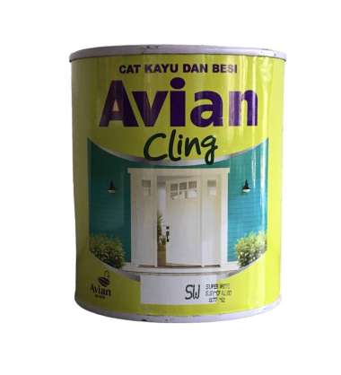 Cat Kayu dan Besi Avian Cling 0.85 liter Hitam