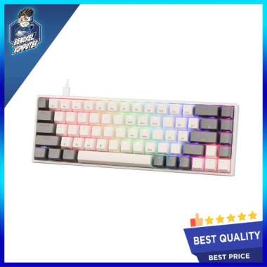 KEYBOARD SADES WIRELESS GATERON KUNAI 3-IN-1 MECHANICAL WHITE GREY 02