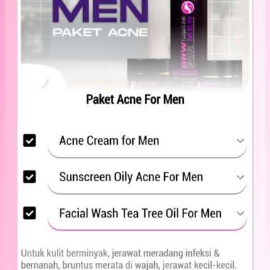 DRW FOR MEN ACNE BY DRW SKINCARE