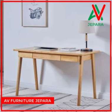 MEJA KERJA JATI MINIMALIS - MEJA KANTOR JATI - MEJA BELAJAR KAYU JATI