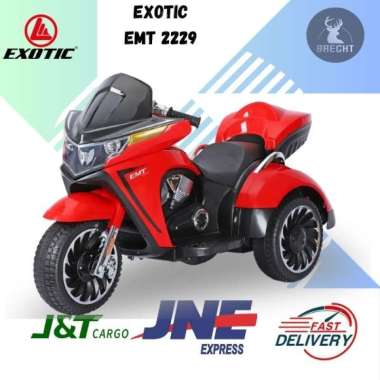 Mainan Anak Motor Aki Exotic EMT 2229 Harley putih