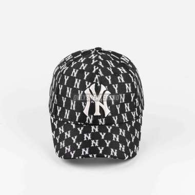 MLB MONOGRAM CLASSIC BALL CAP NYY BLACK (100% AUTHENTIC)