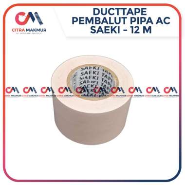 Ducttape Lakban Pembalut Pipa AC Tembaga Lengket Lem Saeki Tebal 12 meter 45 mm Duct Tape Balutan