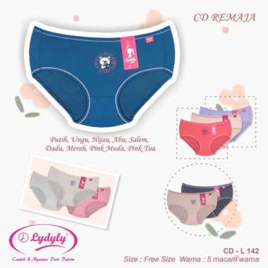 LIDILY - Celana Dalam Remaja Wanita Katun | CD Anak Anak Cewek Motif CD L142
