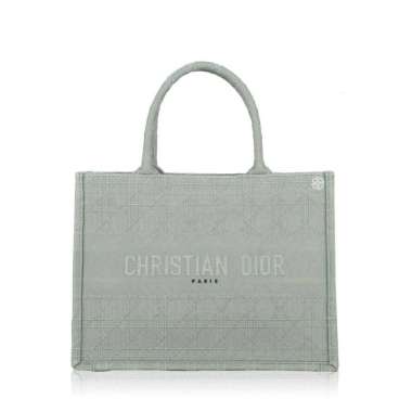 Christian Dior Book Tote Bag in Grey