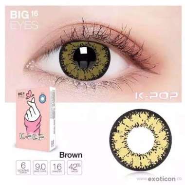 Softlens X2 KPOP Normal / Soflen K-POP Exoticon Big Eyes BROWN