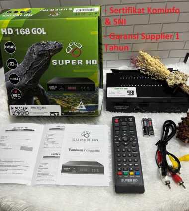 STB Set Top Box Super HD 168 Goal Komodo Harimau DVB T2 TV Digital Ori Super HD Komodo - STB + HDMI