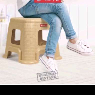 Satin Low Stool G-23 Lion Star Kursi/Bangku Jongkok Rotan Plastik Multicolor