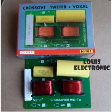 Crossover 2 Way Tweeter + Vocal Crossover Pasif 2 Way NELC N-161 N161 ORI