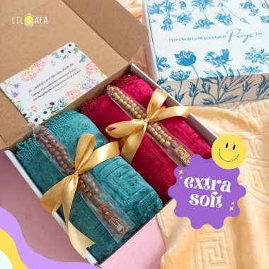 Sajadah Couple Embossed Polos Lembut Rumbai Tambang Kado Wedding Anniversary Hadiah Pernikahan & Bla