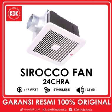 KDK 24CHRA Ceiling Mount Sirocco Exhaust Fan 24 Cm 17 Watt