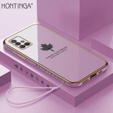 Promo Case Samsung A51 Softcase Mapel Plating Pelindung Back Cover SAMSUNG A51 Ungu