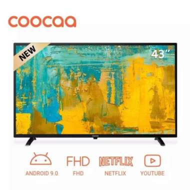 Coocaa Led Tv Smart Android 43S3G - 43 Inch Resmi New