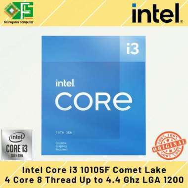Intel Core i3 10105F Processor LGA 1200 3,7 Ghz Box