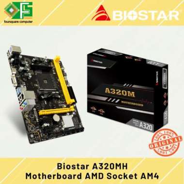 Biostar A320MH Motherboard AMD Socket AM4 Baru