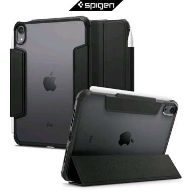 Case iPad Mini 6 8.3 Inch 2021 Spigen Ultra Hybrid Pro Clear Stand Flip Folio Anti Crack Casing Blac