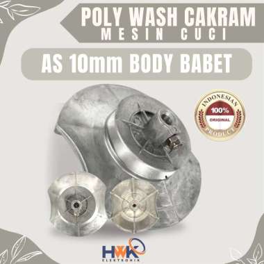 Pulley Dinamo Wash Puly Pencuci Mesin Cuci Babet as 10 mm Puli Cakram Kipas MESIN CUCI ORIGINAL