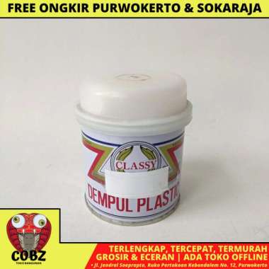 1/4 KG / CLASSY DEMPUL PLASTIK BESI MOTOR MOBIL PER KALENG