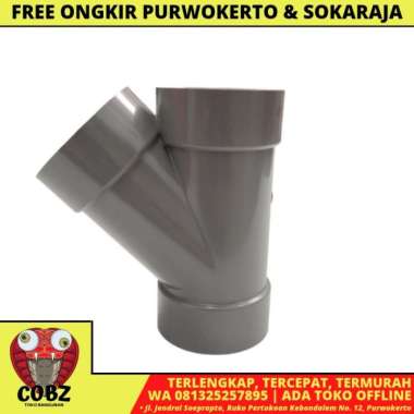 2 IN / RUCIKA Tee Y Branch Sambungan Fitting Pipa PVC