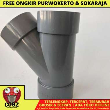 3 INCH / RUCIKA D-Y Y- BRANCH TEE Y SAMBUNGAN FITTING PIPA PVC