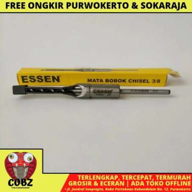3/8 INCH / ESSEN MATA BOR BOBOK KAYU MORTISING SQUARE CHISEL MANUAL