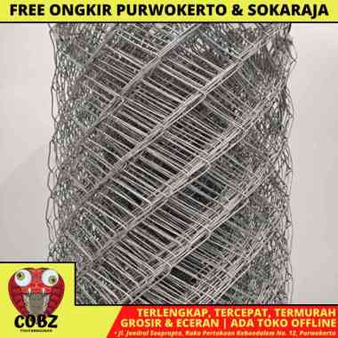 5 CM X 5 CM X 1 M / NM KAWAT PAGAR WAJIK HARMONIKA GALVANIS PER METER