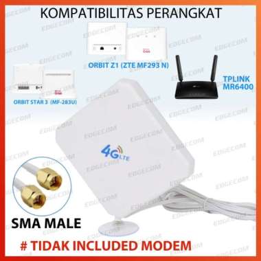 Baru Antena External Modem Mifi &amp; Usb 4G Huawei E5573, E5577, E3372 2M Sale SMA MALE