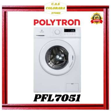 MESIN CUCI POLYTRON PFL7051 MESIN CUCI FRONT LOADING 7 KG INVERTER PFL 7051 PFL-7051