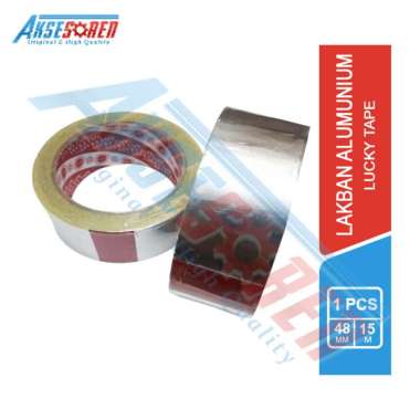 Lakban Aluminium Foil Tape [44 mm x 15m] / Tambal Panci / Wajan / Lakban Tahan Panas / Anti Bocor / 