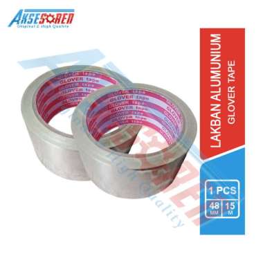 Lakban Aluminium Foil Tape [44 mm x 15m] / Tambal Panci / Wajan / Lakban Tahan Panas / Anti Bocor / 