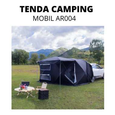 Tenda Mobil Camping Campervan Besar Tenda Mobil AR004 Double 4-9 Orang hitam