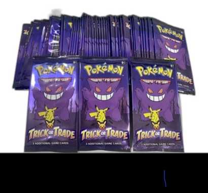 POKEMON Mainan Kartu Pokemon Card Hallowen Tricj or Trade Booster Pack 100% Original