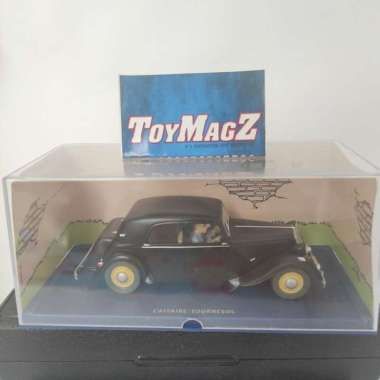 Mobil Resin (bukan) Diecast dan Figure Tintin Penculikan Calculus hita