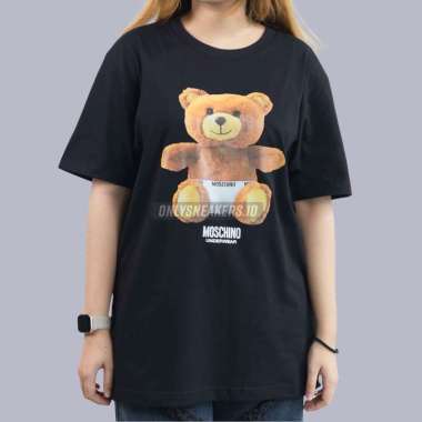 新作】モスキーノ ピクセルベアTシャツ ブラック 12 （メッシュポーチ  