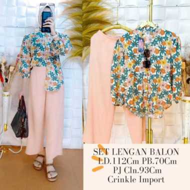 ZS VIRALL!! ZILVIA SETELAN LD 110 CM MODEL TERBARU SET CRINCLE SET TERLARIS 2023 ALANA SALEM