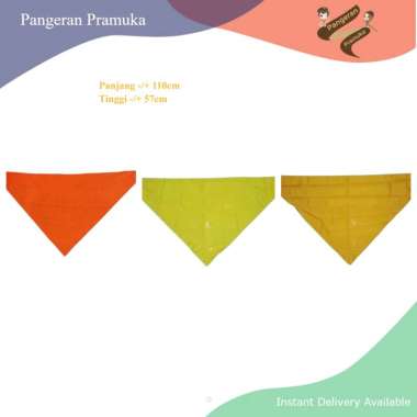 Syal Polos wira Kuning Ukuran Sma Orange