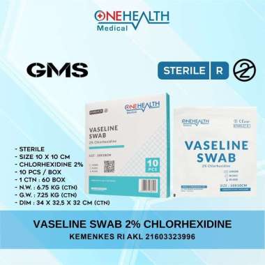 Vaseline Swab 10cm X 10cm / Kasa Antibiotik Penutup Luka Onehealth