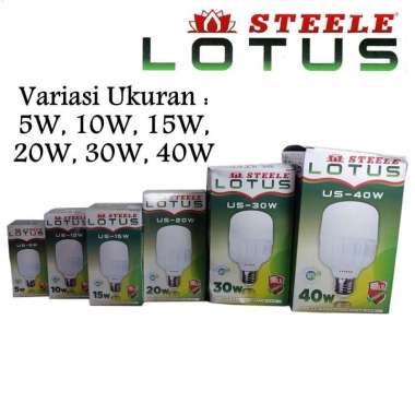 Bohlam Steele Lampu LED Bulb Jumbo Lotus Bulb Rumah Kantor SNI Terang 5 watt