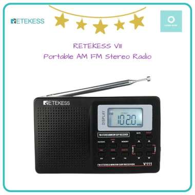 RETEKESS V111 - Portable AM FM Stereo Radio - Radio FM Portabel