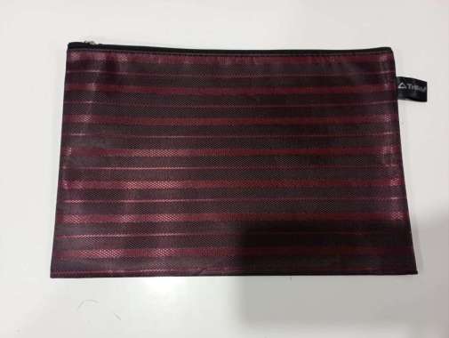 Map Kain / Hand Bag / Zipper Bag Trifelo TF-533 Resleting B5 Merah
