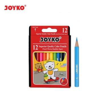 Pensil warna Joyko pendek CP-S12 12 warna