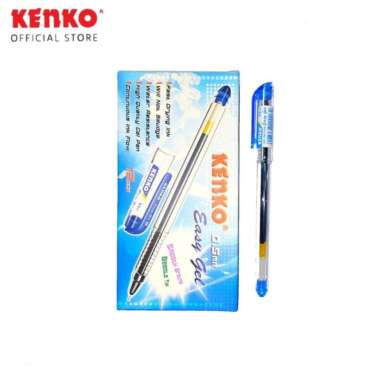 Pulpen Kenko Easy Gel 0.5 mm / Ballpoint Kenko Easy Gel 0.5mm Satuan Biru