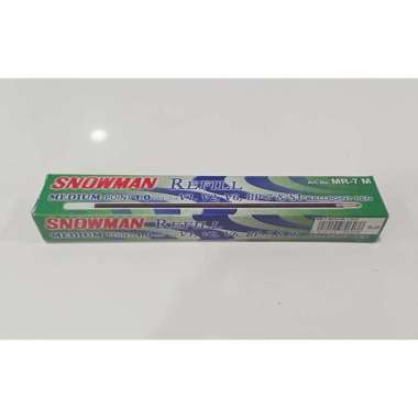 Refil / isi pulpen SNOWMAN V1 V2 V6 BP-7 S1 Medium Point 1.0 mm Isi 12