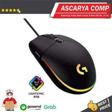 Logitech G102 Prodigy Gaming Mouse - GARANSI RESMI white