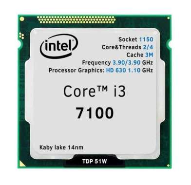 Processor Intel core i3-7100 Tray GARANSI 2 TAHUN Semarang
