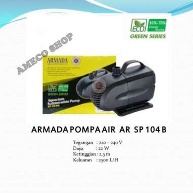 ARMADA Pompa Air Celup Aquarium Body Besar AR SP 104 B