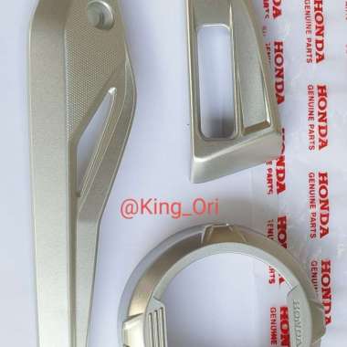 PAKET SET COVER KIPAS DAN COVER KNALPOT BEAT FI DAN BEAT STREET 2020 - SEAESAW Set+Tameng Gold