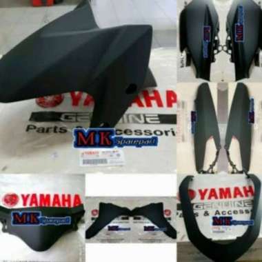 PAKET FULL SET BODY HALUS NMAX, N MAX OLD HITAM 2016-2019 - SEAESAW HITAM DOFF
