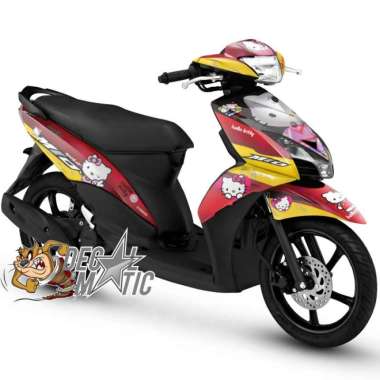 Stiker Variasi Decal Full Body Motor Yamaha Mio GT Mio J Hello Kitty 2 Mio GT Kuning